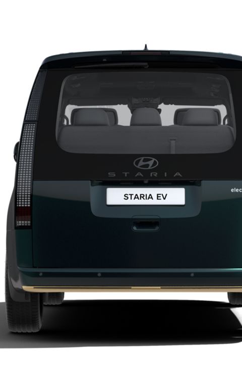 Hyundai STARIA Electric VIP rear vehicle cutout view.