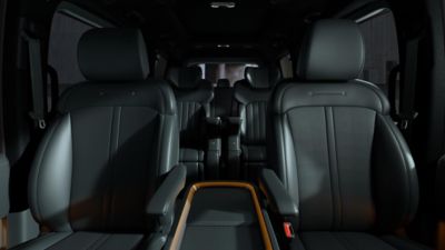 Hyundai STARIA Electric VIP first-class seating experience.