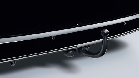 Hyundai STARIA Electric rear view featuring integrated tow bar.