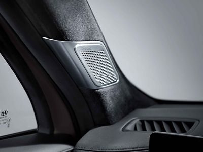 Close-up of the Bose premium speaker in the Hyundai SANTA FE interior.