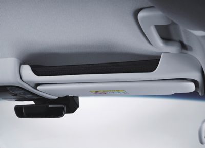 The roof tray storage compartment of the Hyundai STARIA multi-purpose vehicle.