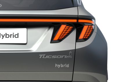 Hyundai TUCSON 20th Anniversary Edition 20th anniversary badge on rear tailgate.