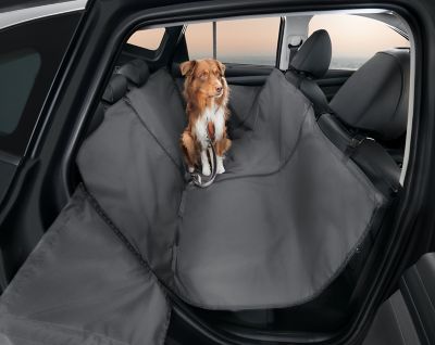  Rear seat protecto,r a Hyundai Genuine accessory inside the Hyundai TUCSON SUV.