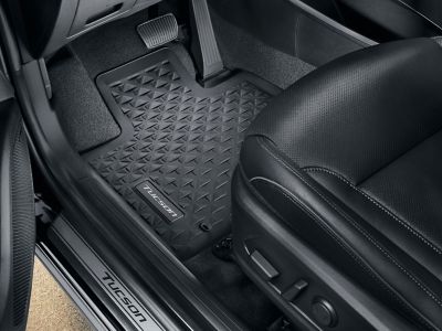 All weather mat, a Hyundai Genuine accessory inside the Hyundai TUCSON SUV.