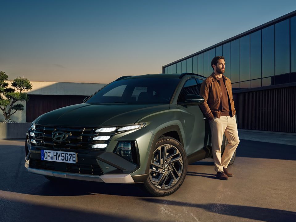 Hyundai tucson en verde