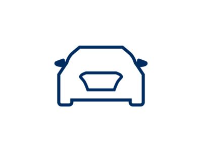 Icoon van Hyundai-auto als symbool voor de car configurator.