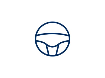 A steering wheel icon symbolising the test drive for new Hyundai IONIQ 5.