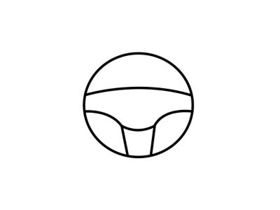 Hyundai test drive icon featuring a steering wheel symbol.