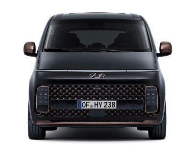 View of the STARIA's futuristic front end.