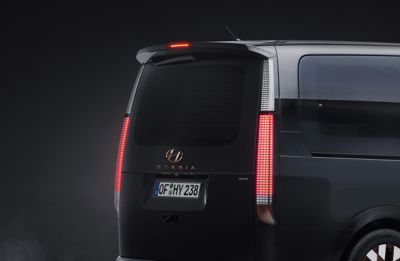 A picture of the elegant rear LED combination lamps of the STARIA Premium.	