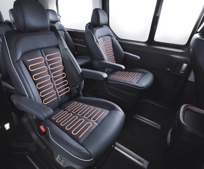 The Hyundai STARIA Hybrid's heated front seats.