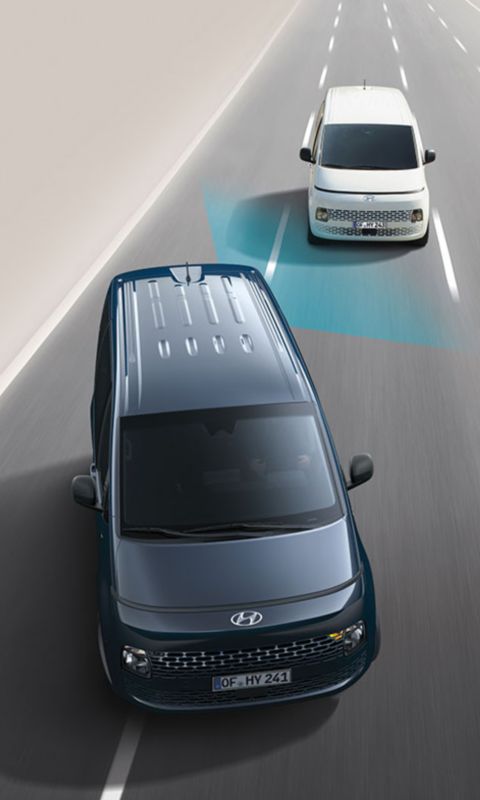 Blind Spot View Monitor (BVM) in the all-new Hyundai STARIA MPV.	