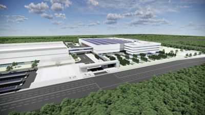 Spazio verde intorno alle strutture Hyundai