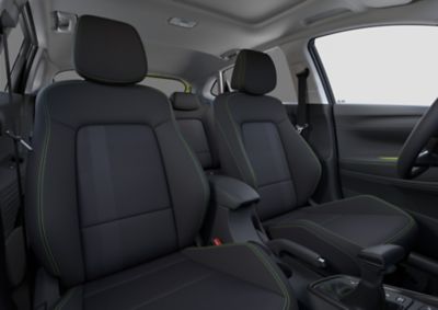  Hyundai i20 zapewnia wygodę i komfort, dzięki sportowym przednim siedzeniom.