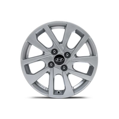 La jante alliage 6.0Jx15 en blanc, adaptée pour pneus 185/65 R16 de Hyundai i20. 