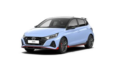 Clearcut of the Hyundai i20 N.