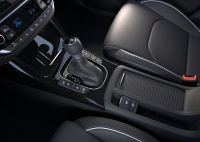 Center console of Hyundai i30 Hatchback with automatic gear selector.