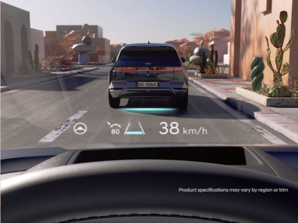 Nuova Kona: Head up display a proiezione.