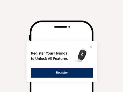 App register process preview page. Step 3: Register your vehicle.