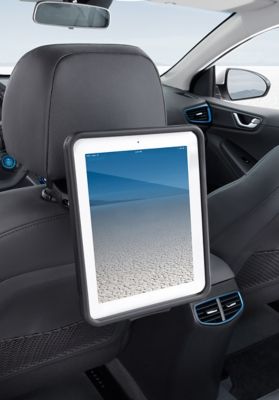 iPad holder for baksetet. Foto.