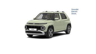 The Hyundai INSTER pictured from the front.