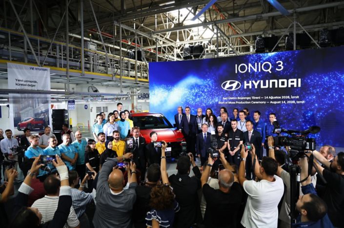 Al via alla produzione di IONIQ 3, prima vettura elettrica prodotta nello stabilimento di İzmit in Turchia