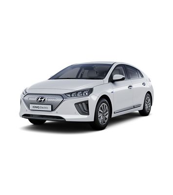IONIQ Electric på hvit bakgrunn