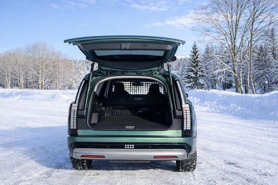 Bagasjerommet i elbilen IONIQ 9. Foto.