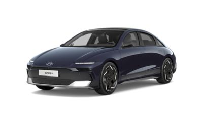 Der Hyundai IONIQ 6 von schräg vorne.