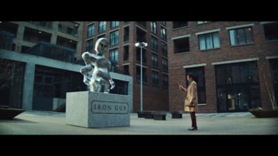 Iron Guy Statue.