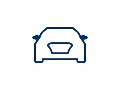 Illustrasjon av en bil. Ikon.