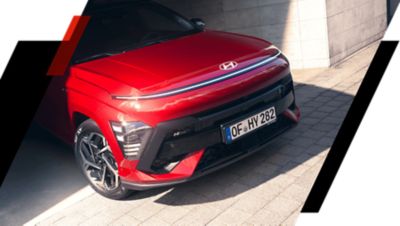 Hyundai KONA N Line di colore rosso