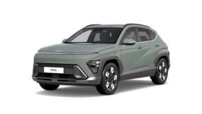Der Hyundai KONA SUV von schräg vorne.