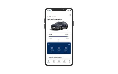 Bluelink app screen