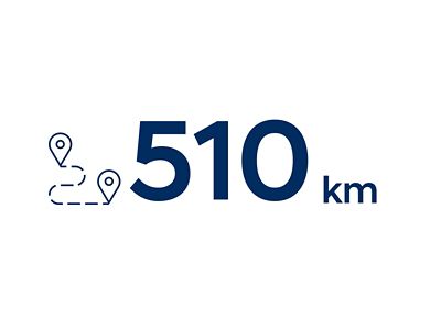 Der Hyundai KONA Elektro bringt dich mit einer Batterieladung bis zu 510 km weit.