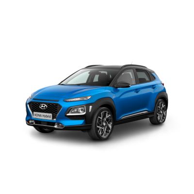 Vue latérale du tout nouveau Hyundai KONA Hybrid