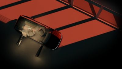 The vision roof and panoramic screen in the new Hyundai electric SUEV concept SEVEN.