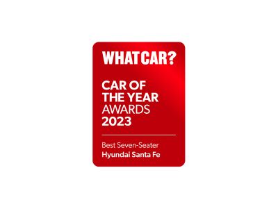 Hyundai SANTA FE best seven seater What Car? car of the year award 2023