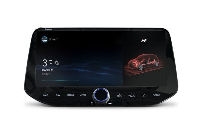 10,25-Zoll-Touchscreen des Hyundai i30 Fastback N: Der N Mode.