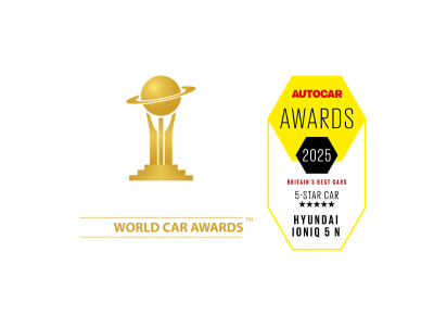 Award logos for Hyundai IONIQ 5 N.