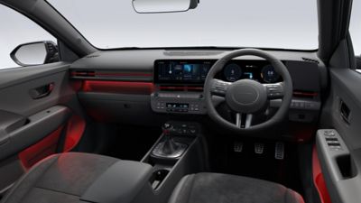 The Hyundai KONA Hybrid interior