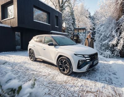 Hyundai TUCSON w zimowym plenerze