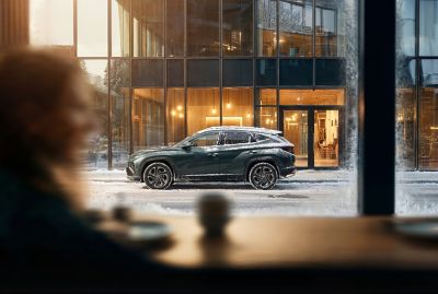 Hyundai TUCSON w zimowym plenerze