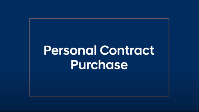 Personal contract purchase thumbnail