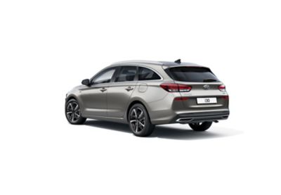Předozadní pohled na Hyundai i30 kombi.