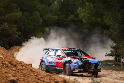 Hyundai i20 de Pepe López en el Rally de Utiel.
