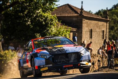 Hyundai i20 de Pepe López en el Rally de Orense