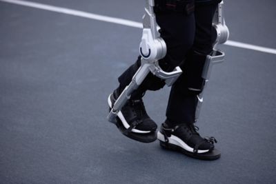 Closeup of Hyundai wearable robotic legs
