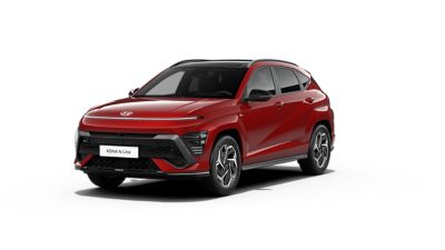 Cutout of the Hyundai KONA N Line