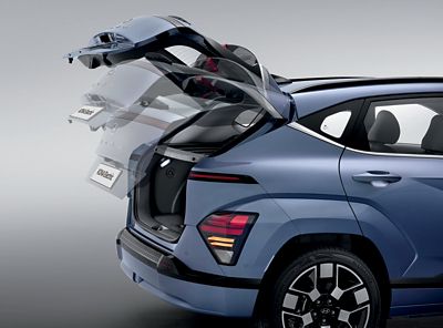 The smart power tailgate of the all-new Hyundai KONA. 